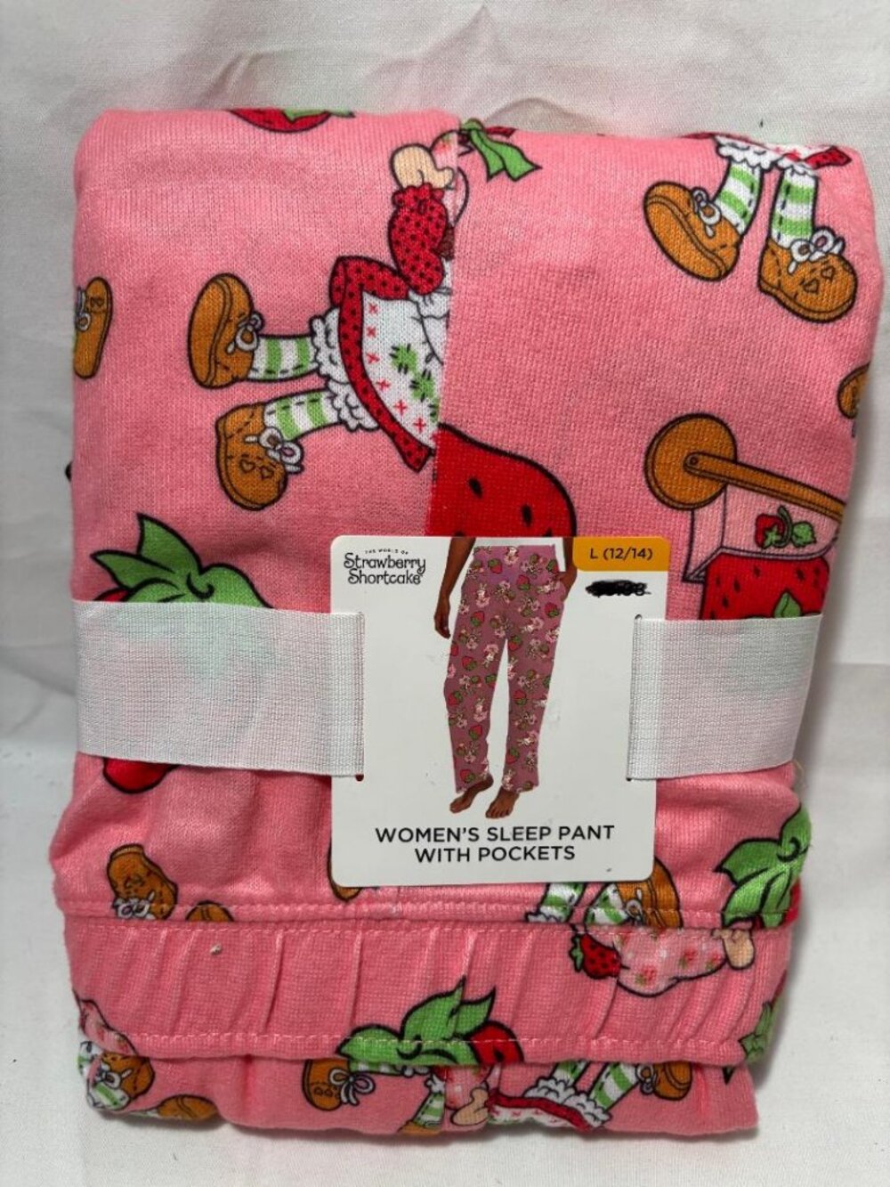 Strawberry Shortcase Sleep Pants w/Pockets  NWT    Lg & XL